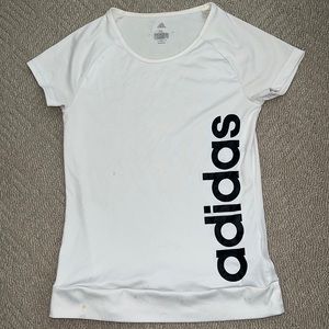 Adidas white Climalite t-shirt